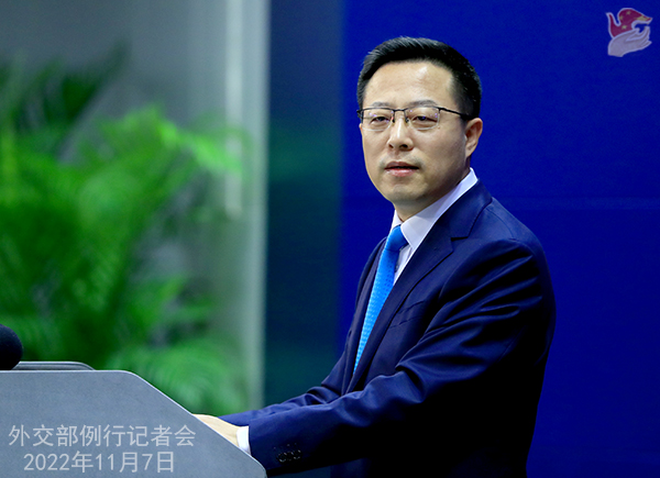 China's Foreign Ministry Spokesperson Zhao Lijian. 