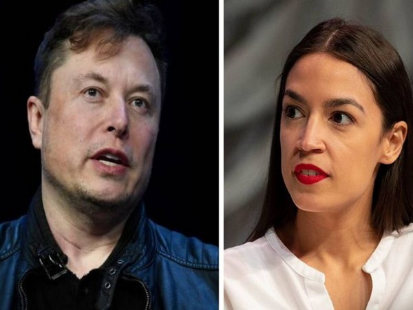 Elon Musk and Alexandria Ocasio-Cortez (Image source: Twitter)