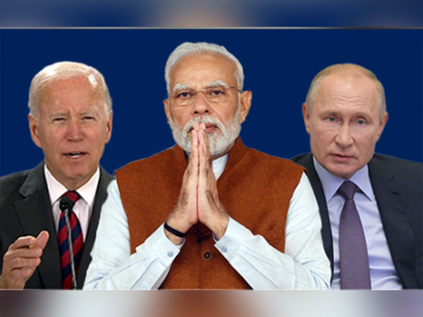   US President Joe Biden, Prime Minister Narendra Modi and Russian President Vladimir Putin  