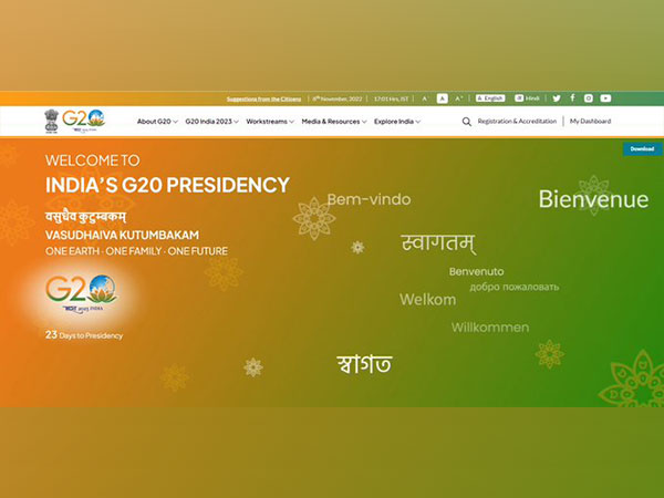 India's G20 website goes live