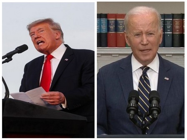 US former President Donald Trump (Left) and Current US President Joe Biden (Right)
