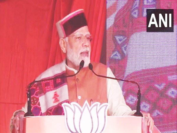 PM Modi addresses rally in Kangra (Photo/ANI)