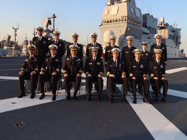 The opening ceremony of Malabar exercise was hosted by the Japan Maritime Self-Defense Force onboard JS Hyuga at Yokosuka in Japan (Image Credit: Twitter/@indiannavy)