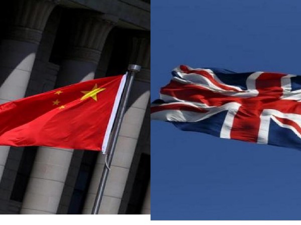 China and UK flags