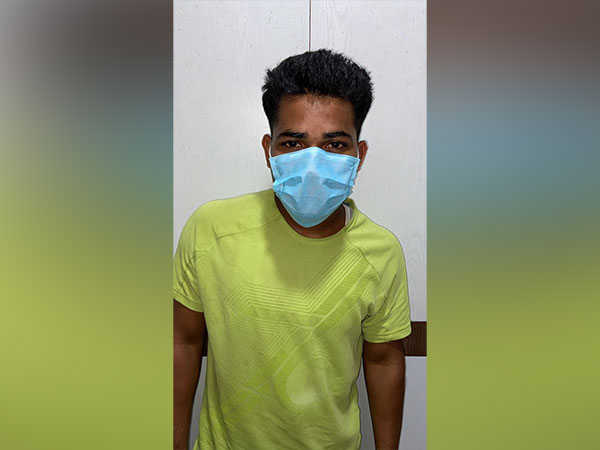 Drug peddler arrested in Odisha's Bhubaneswar (Photo:ANI)