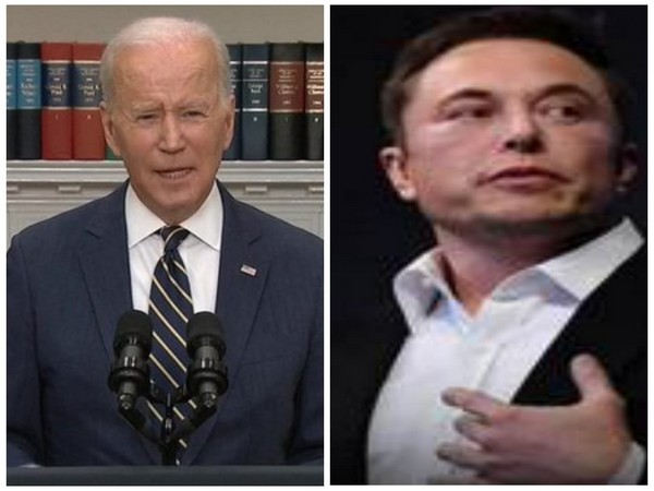 US President Joe Biden and Twitter CEO Elon Musk (Photo/ANI)
