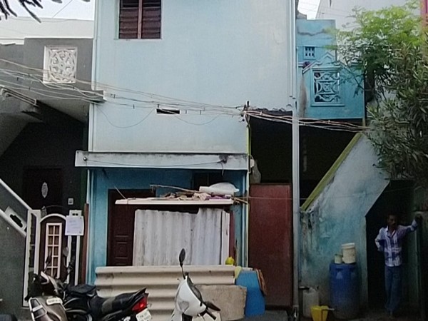 House of one Shafil Ahmed where search operation is being conducted by NIA in GM Nagar, Coimbatore (Photo/ANI)
