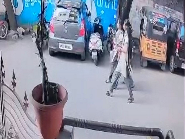 Visuals of CCTV footage from the school. (Photo/ANI)