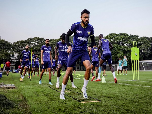 Chennaiyin FC players in practice session (Photo: Chennaiyin FC)