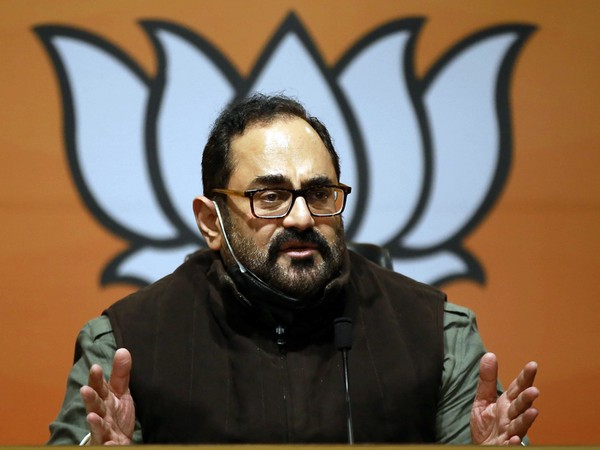 MoS Rajeev Chandrasekhar (Photo/ANI)