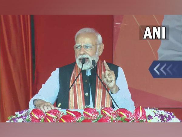 Prime Minister Narendra Modi in Telangana (Photo/ANI)