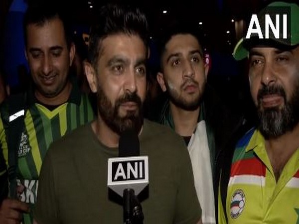 A Pakistan fan speaking to ANI. (Photo- ANI)