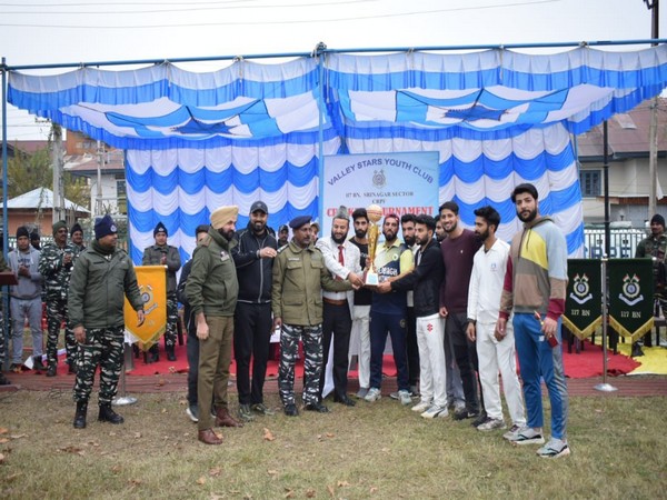 Cricket Tournament organized in Srinagar (Photo/ANI)