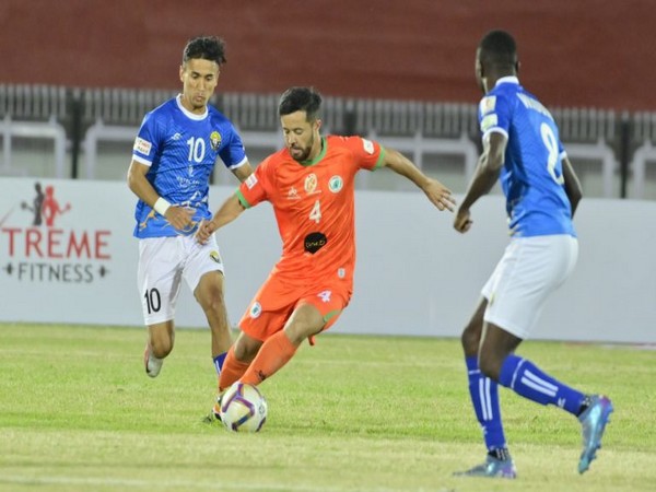 Real Kashmir and NEROCA FC players in action (Photo: I-League)