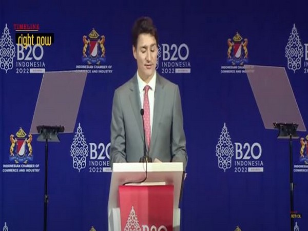 Canadian Prime Minister Justin Trudeau at B20 Summit in Bali, Indonesia.