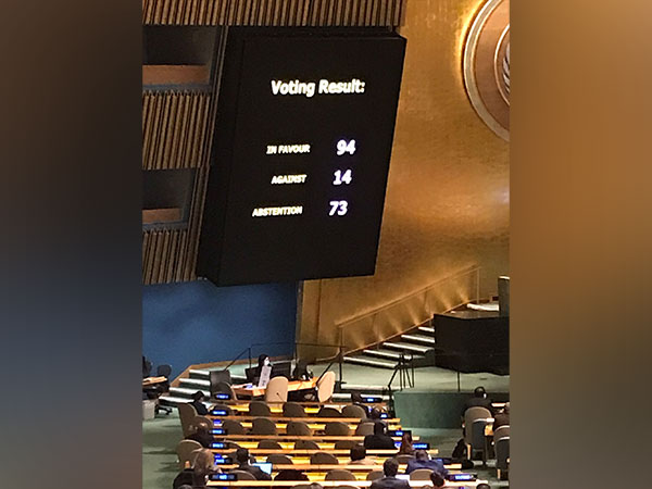UNGA adopts resolution on Creating Repatriation Mechanism for Ukraine (Photo Credit: EU mission in New York Twitter)