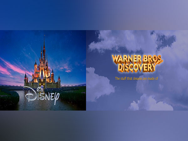 The logos of Walt Disney and Warner Bros. Discovery (Image Source: Twitter)