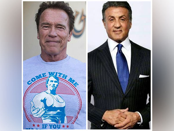 Arnold Schwarzenegger and Sylvester Stallone (Source: Twitter)