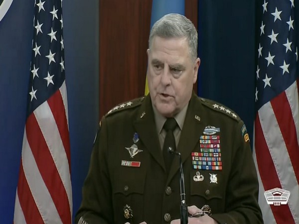    Top US Gen. Mark Milley addressing a press briefing on Wednesday.