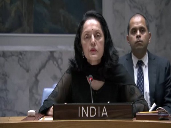 India's Permanent Representative to UN Ruchira Kamboj addressing a UN debate on Wednesday.