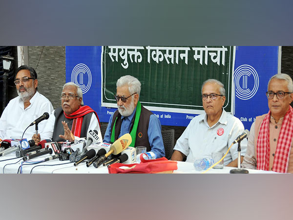 SKM leaders addressing a press conference (Photo/ANI)