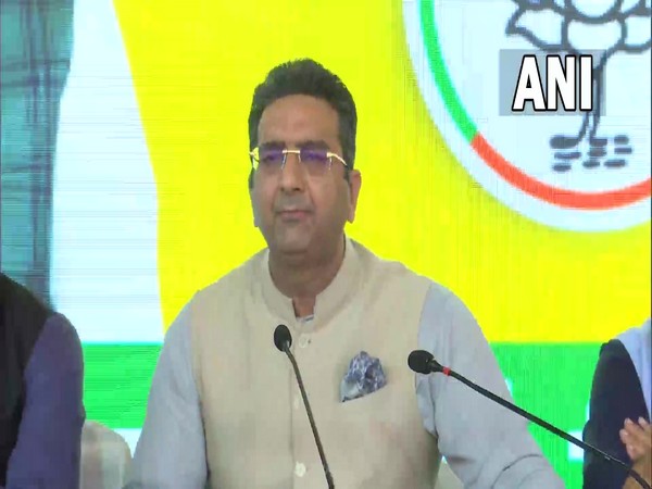 BJP spokesman Gaurav Bhatia during a press conference in Delhi