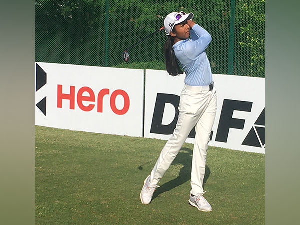 Golfer Avani Prashanth in action during 15th leg of WPGT at Chandigarh Golf Club (Image: WPGT)
