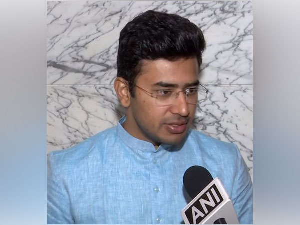 Bharatiya Janata Yuva Morcha (BJYM) president Tejasvi Surya (Photo/ANI)