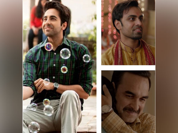 Ayushmann Khurrana, Jitendra Kumar and Pankaj Tripathi portraying the new-age men in their respective films (Image Source: Twitter)