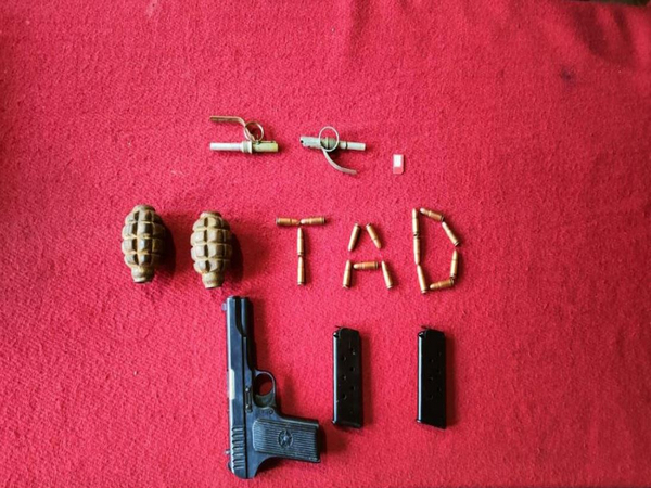 Visual of seized arms and ammunition (Photo/ANI)