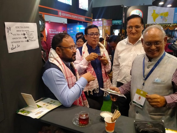 Assam Minister (extreme left) at IITF (Photo/ANI)
