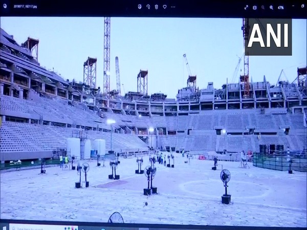 Visuals of construction of stadium in Qatar (Photo/ANI)