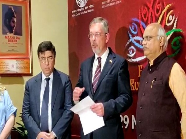 Russian Ambassador to India, Denis Alipov at the Festival of Russian Culture in India.
