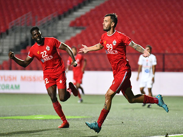 A visual from the match. (Photo- I league Twitter)