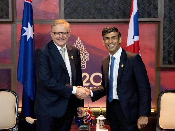 Australian PM Anthony Albanese and UK PM Rishi Sunak. (Photo: Twitter//@AlboMP)