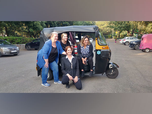 US Women diplomats Ruth Holmberg, Jennifer Bywaters, Ann L Mason and Shareen J Kitterman. (Photo: ANI)