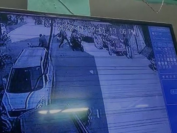 CCTV footage of the loot 