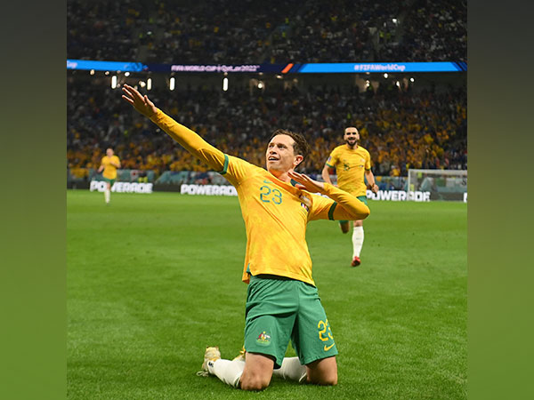 Australian Craig Goodwin celebrating his goal. (Photo- FIFA World Cup)