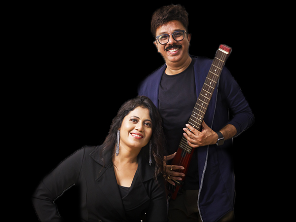 The music composer duo - RaaGini Kavathekar and Dony Hazarika