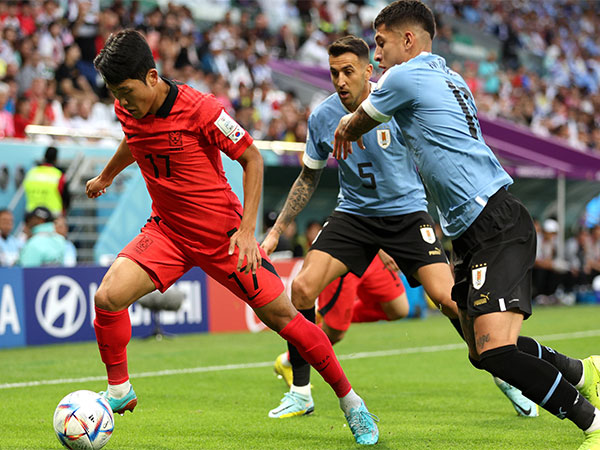 South Korea and Uruguay in action during Group H match (Image: FIFA World Cup Twitter)