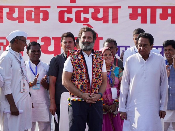 Rahul Gandhi at Tantya Mama Janmsthali, Bardahir, Pandhana