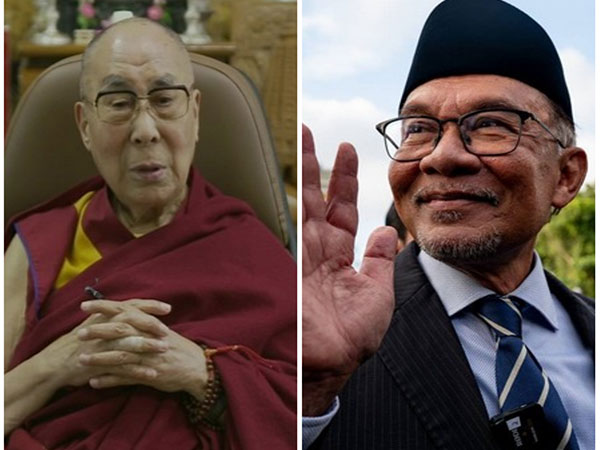 Tibetan spiritual leader Dalai Lama and Malaysia's new PM Anwar Ibrahim (File Images)