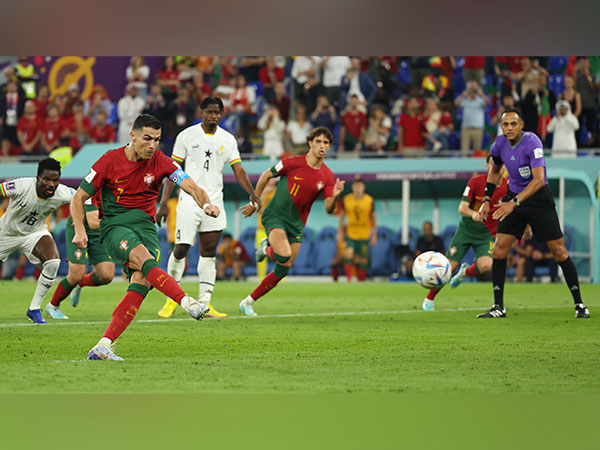 Ronaldo taking penalty against Ghana (Photo: Twitter@FIFAWorldCup)