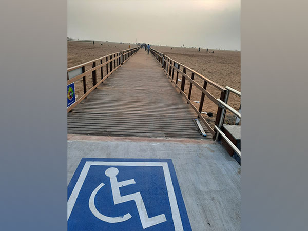 Permanent ramp at Marina Beach, Chennai