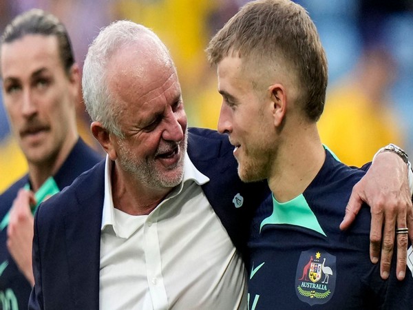 Australia coach Graham Arnold happy after victory (photo: Twitter@Socceroos)