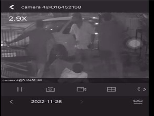 Grab from CCTV footage (Photo/ANI)