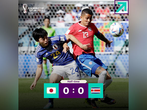 Costa Rica and Japan in action during Group E match (Image: FIFA World Cup Twitter)