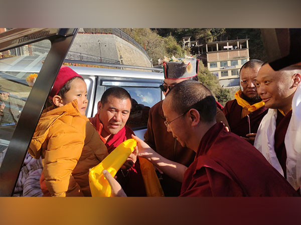 Visual of reincarnation of Tibetan Lama late Taklung Setrung Rinpoche arriving in Shimla (Photo/ANI) 