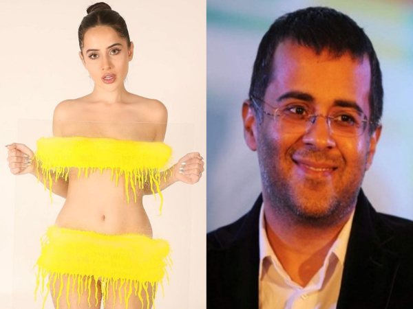 Uorfi Javed, Chetan Bhagat (Image Source: Instagram)