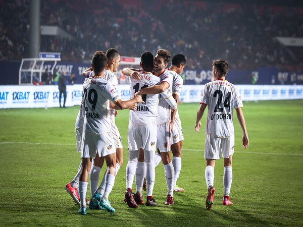 East Bengal celebrating their goal (Photo: Twitter@eastbengal_fc)